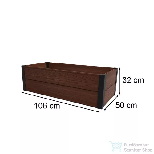 Curver Maple magasított virágágyás barna 249297