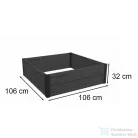 Curver Maple szögletes virágágyás szürke 249298