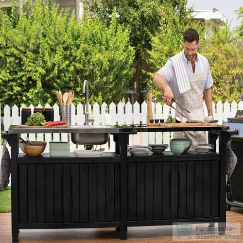 Curver Unity Chef műanyag kerti grill asztal 249459