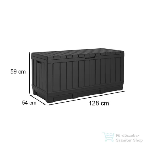 Curver Kentwood műanyag kerti tároló 350L antracit 249462