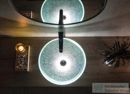 Sapho BEAUTY ICE üvegmosdó 42x42x14 cm 2501-04