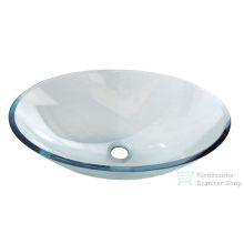 Sapho BEAUTY Pure ovális üvegmosdó 52x37,5x13,5cm 2501-12
