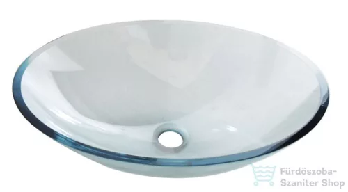 Sapho BEAUTY Pure ovális üvegmosdó 52x37,5x13,5cm 2501-12