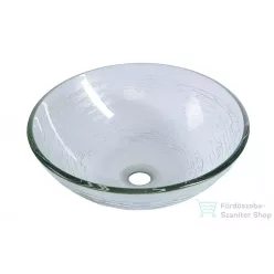 Sapho BEAUTY RIPPLE üveg mosdó, átmérőr 42 cm  2501-18