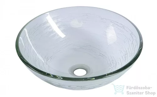 Sapho BEAUTY RIPPLE üveg mosdó, átmérőr 42 cm  2501-18