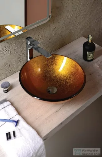 Sapho BEAUTY AGO üveg mosdó, átmérő 42 cm  2501-19