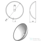 Sapho BEAUTY FIANNA üveg mosdó, átmérő 42 cm  2501-21