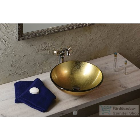 Sapho BEAUTY SHAY üveg mosdó, átmérő 42 cm  2501-22