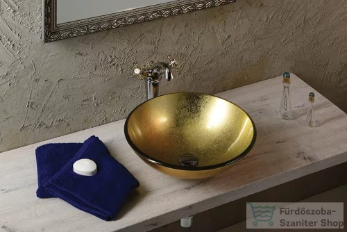 Sapho BEAUTY SHAY üveg mosdó, átmérő 42 cm  2501-22