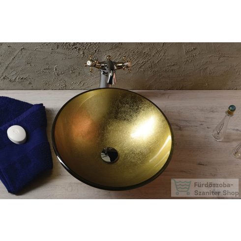 Sapho BEAUTY SHAY üveg mosdó, átmérő 42 cm  2501-22