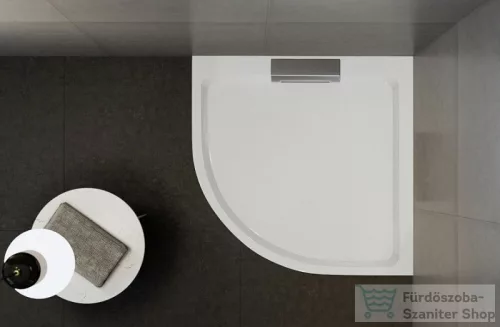 Wasserburg PETRA 90x90 Öntött műmárvány zuhanytálca, íves 2503-90