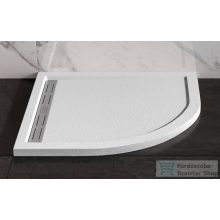   Wasserburg PETRA 90x90 Öntött műmárvány zuhanytálca, íves, folyókával,  2503R-90