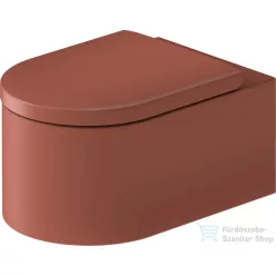   Duravit VITRIUM fali WC ülőke nélkül, fényes fehér/matt fahéj 250409FC00