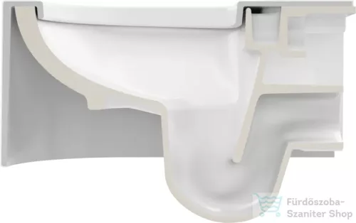 Duravit VITRIUM fali WC ülőke nélkül, fényes/matt fehér 250409FF00