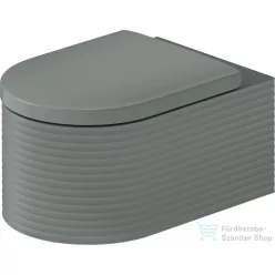   Duravit VITRIUM fali WC ülőke nélkül, fényes fehér/matt világosszürke 250509FD00