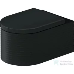   Duravit VITRIUM fali WC ülőke nélkül, fényes fehér/matt sötétszürke 250509FE00