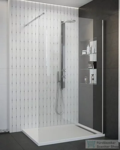 Wasserburg PETRA 120x90 Öntött műmárvány zuhanytálca, folyókával, 2506R-90