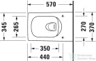 Duravit Viu öblítőperem nélküli Rimless fali wc 2511090000 ( 251109 )