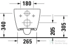 Duravit Viu öblítőperem nélküli Rimless fali wc 2511090000 ( 251109 )