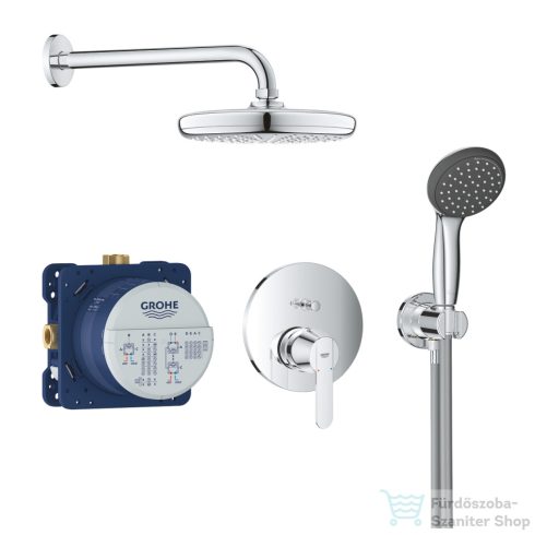 Grohe GET falsík alatti zuhanyrendszer 15,8 cm-es fejzuhannyal,zuhanyszettel,belső egységgel,króm 25220001