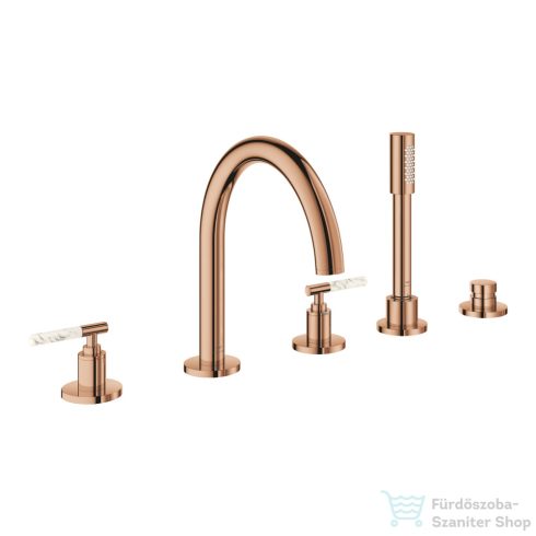 Grohe ATRIO PRIVATE 5 üléses kádtöltő csaptelep fogantyú és alaptest nélkül,Warm Sunset 25224DA0