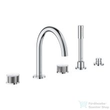   Grohe ATRIO PRIVATE 5 üléses kádtöltő csaptelep zuhanyszettel,alaptest nélkül,Króm 25226000