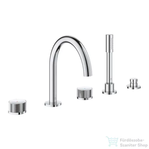 Grohe ATRIO PRIVATE 5 üléses kádtöltő csaptelep zuhanyszettel,alaptest nélkül,Króm 25226000