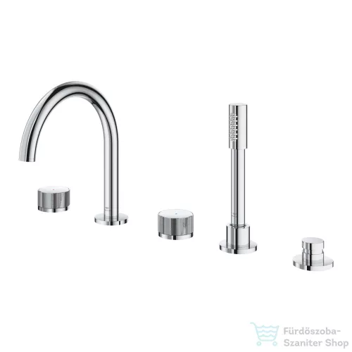 Grohe ATRIO PRIVATE 5 üléses kádtöltő csaptelep zuhanyszettel,alaptest nélkül,Króm 25226000
