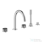 Grohe ATRIO PRIVATE 5 üléses kádtöltő csaptelep zuhanyszettel,alaptest nélkül,Króm 25226000