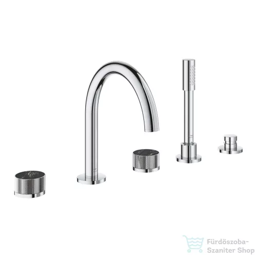 Grohe ATRIO PRIVATE 5 üléses kádtöltő csaptelep zuhanyszettel,alaptest nélkül,Króm 25226000