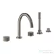 Grohe ATRIO PRIVATE 5 üléses kádtöltő csaptelep zuhanyszettel,alaptest nélkül,Brushed Hard Graphite 25226AL0