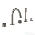 Grohe ATRIO PRIVATE 5 üléses kádtöltő csaptelep zuhanyszettel,alaptest nélkül,Brushed Hard Graphite 25226AL0