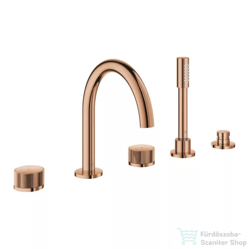 Grohe ATRIO PRIVATE 5 üléses kádtöltő csaptelep zuhanyszettel,alaptest nélkül,Warm Sunset 25226DA0