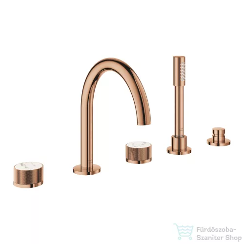 Grohe ATRIO PRIVATE 5 üléses kádtöltő csaptelep zuhanyszettel,alaptest nélkül,Warm Sunset 25226DA0