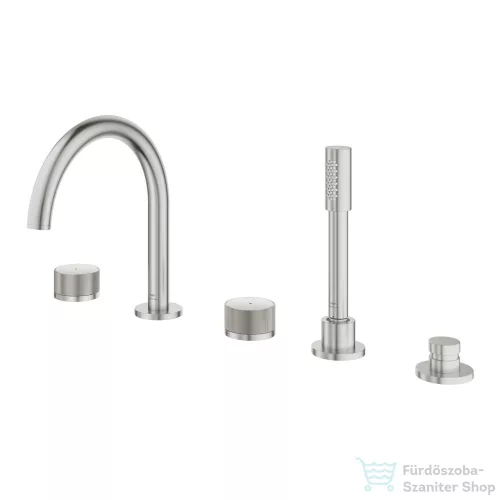 Grohe ATRIO PRIVATE 5 üléses kádtöltő csaptelep zuhanyszettel,alaptest nélkül,SuperSteel 25226DC0