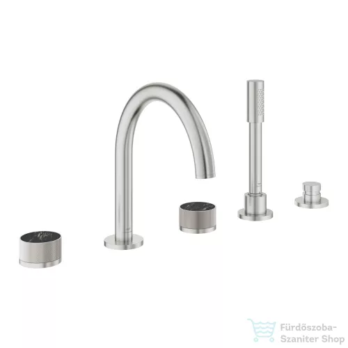Grohe ATRIO PRIVATE 5 üléses kádtöltő csaptelep zuhanyszettel,alaptest nélkül,SuperSteel 25226DC0