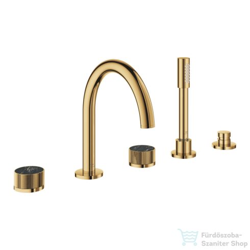 Grohe ATRIO PRIVATE 5 üléses kádtöltő csaptelep zuhanyszettel,alaptest nélkül,Cool Sunrise 25226GL0