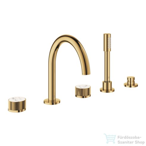 Grohe ATRIO PRIVATE 5 üléses kádtöltő csaptelep zuhanyszettel,alaptest nélkül,Cool Sunrise 25226GL0