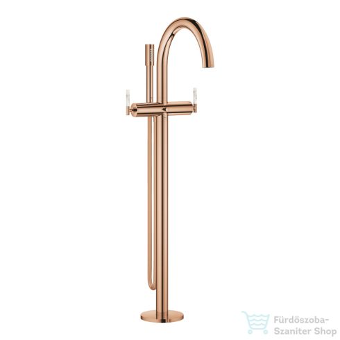 Grohe ATRIO PRIVATE szabadon álló kádtöltő csaptelep fogantyú és alaptest nélkül,zuhanyszettel,Warm Sunset 25227DA0