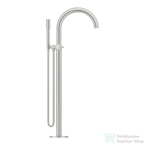 Grohe ATRIO PRIVATE szabadon álló kádtöltő csaptelep zuhanyszettel,alaptest nélkül,Supersteel 25229DC0