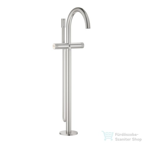 Grohe ATRIO PRIVATE szabadon álló kádtöltő csaptelep zuhanyszettel,alaptest nélkül,Supersteel 25229DC0