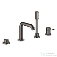   Grohe ESSENCE 4 üléses kádtöltő csaptelep zuhanyszettel,alaptest nélkül,Hard Graphite 25251A01
