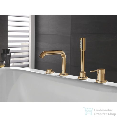 Grohe ESSENCE 4 üléses kádtöltő csaptelep zuhanyszettel,alaptest nélkül,Cool Sunrise 25251GL1