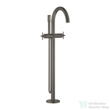   Grohe ATRIO szabadon álló kádtöltő csaptelep zuhanyszettel,alaptest nélkül,Brushed Hard Graphite 25272AL0