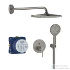 GROHE ESSENCE komplett falsík alatti zuhanyrendszer,Rainshower Mono 310 fejzuhannyal,Brushed Hard Graphite 25287AL0