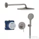 GROHE ESSENCE komplett falsík alatti zuhanyrendszer,Rainshower Mono 310 fejzuhannyal,Brushed Hard Graphite 25287AL0