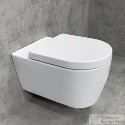   Duravit ME BY STARCK Rimless (öblítőperem nélküli) fali wc Wondergliss bevonattal,25290900001