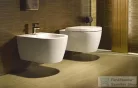 Duravit ME BY STARCK Rimless (öblítőperem nélküli) fali wc Wondergliss bevonattal,fehér/White Satin matt 25290926001
