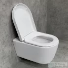 Duravit ME BY STARCK Rimless (öblítőperem nélküli) fali wc Wondergliss bevonattal,fehér/White Satin matt 25290926001