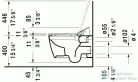 DURAVIT ME by Starck fali wc SENSOWASH-hoz 4,5L HygieneGlaze felülettel 2529592000 ( 252959 )